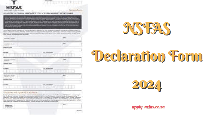 Nsfas Declaration Form Nsfas Org Za