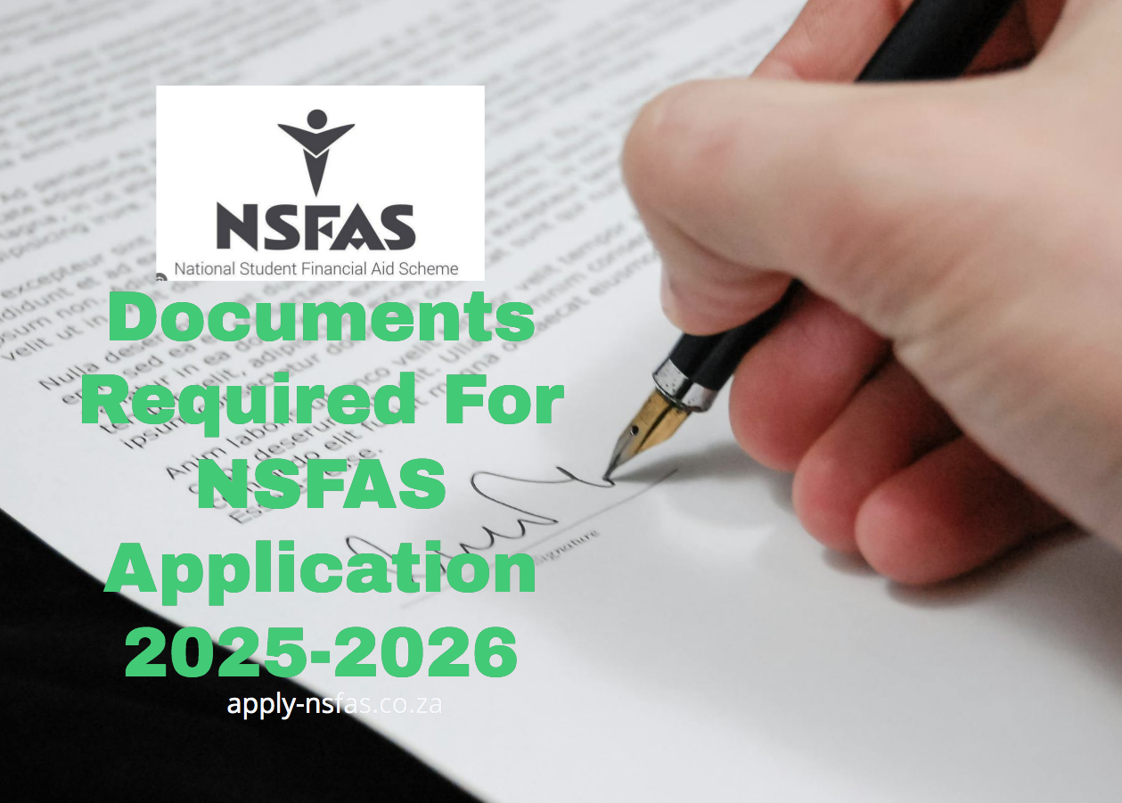 Documents Required For Nsfas Application 2025 2026 5168