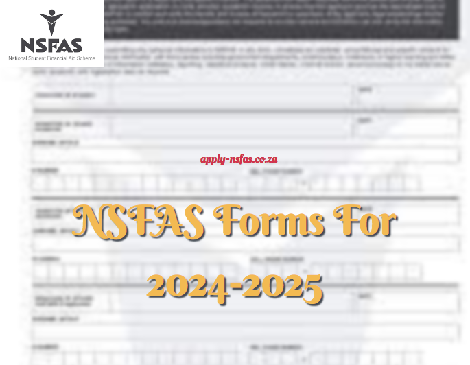 NSFAS Forms For 20242025